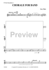 Chorale For Band - Eb Alto Sax 1