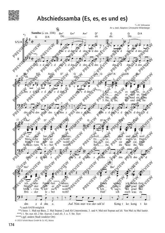 Abschiedssamba (Es, es, es und es)