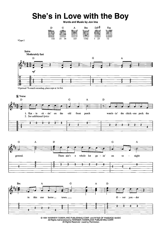 She's In Love With The Boy