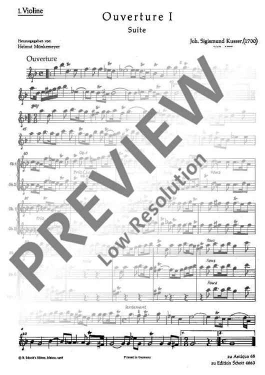 Overture I - Violin I/oboe I