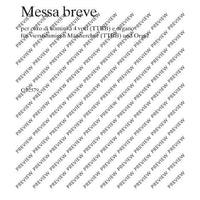 Messa breve - Score