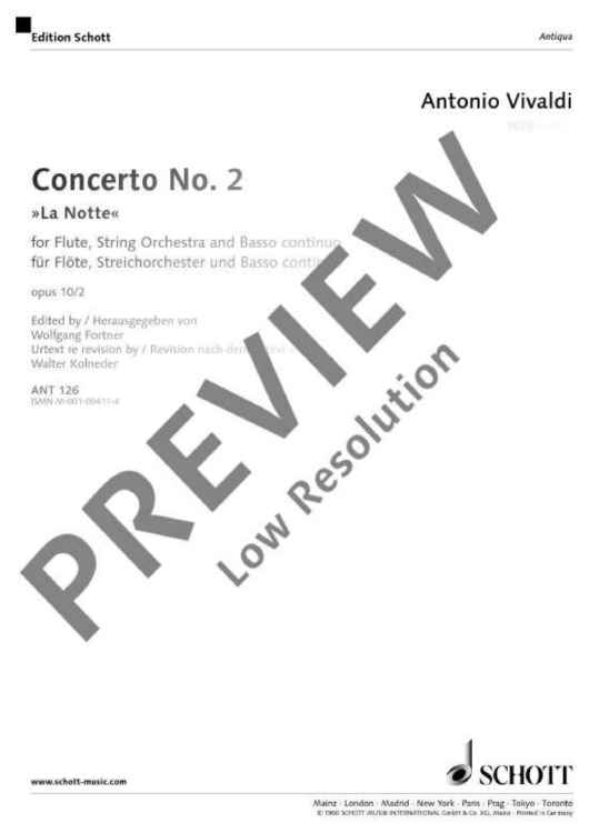 Concerto No. 2 G minor - Score