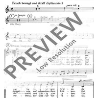 Zum Lob der Natur - Choral Score