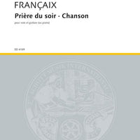 Prière du soir et Chanson