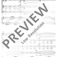 So im Vorüberwehn - Choral Score