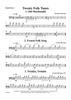 Twenty Folk Tunes for Bass Quartet (or Trio) - Double Bass 3