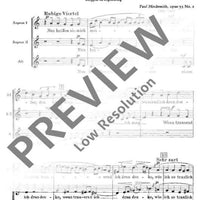 Lieder nach alten Texten - Choral Score