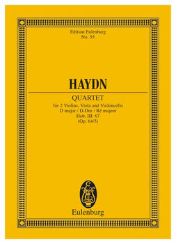String Quartet D major, "Lerchen" in D major - Full Score