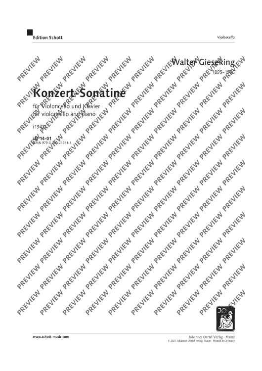 Concert sonatina - Piano Score and Solo Part