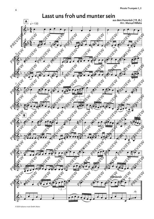 Lasst uns froh und munter sein