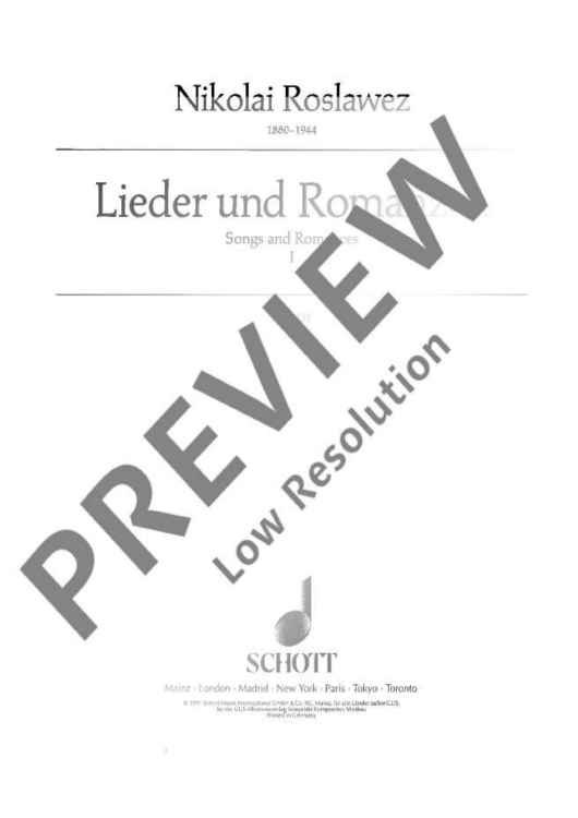 Lieder und Romanzen