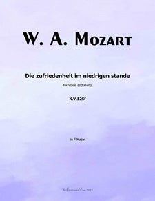 Die zufriedenheit im niedrigen stande