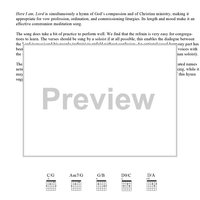 Here I Am, Lord - Guitar and Voice(s)