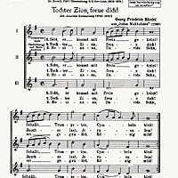 Seht, er kommt mit Preis gekrönt! / Tochter Zion, freue dich! - Choral Score