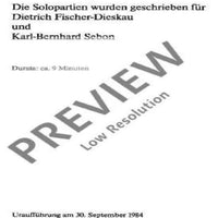 Nunc Dimittis - Score