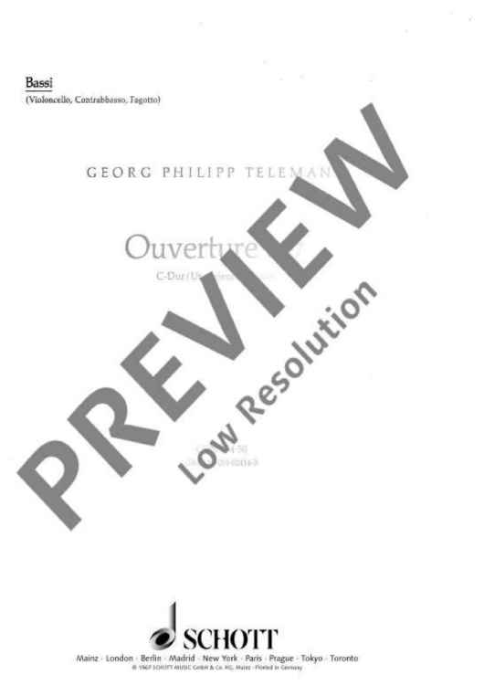 Ouverture à 7 in C major - Basso Continuo