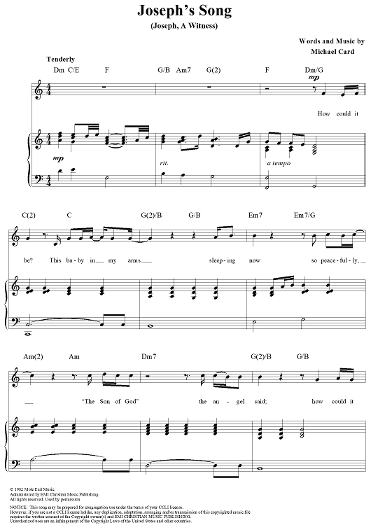 Joseph's Song (Joseph, A Witness)
