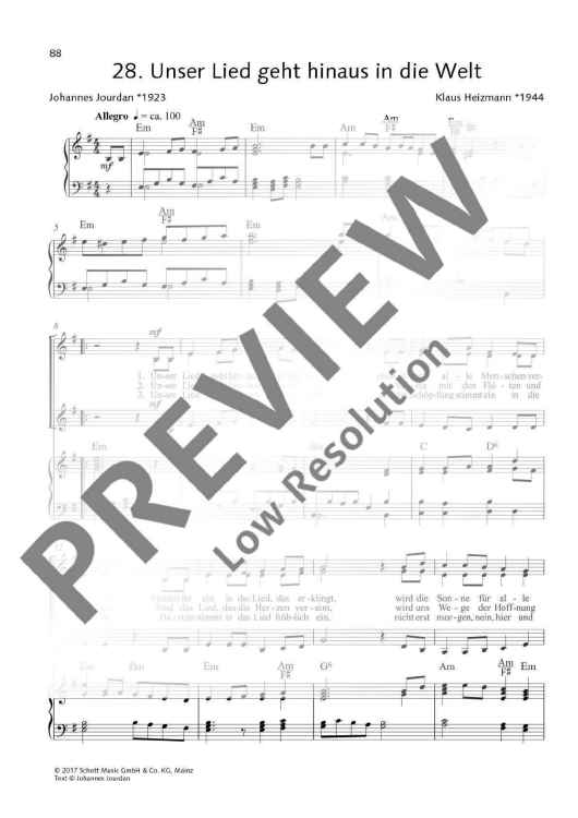 Unser Lied geht hinaus in die Welt