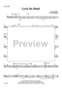 Lyric for Symphonic Band - String Bass