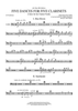 Five Dances for Five Clarinets - 1st Trombones