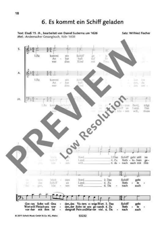 Es kommt ein Schiff geladen