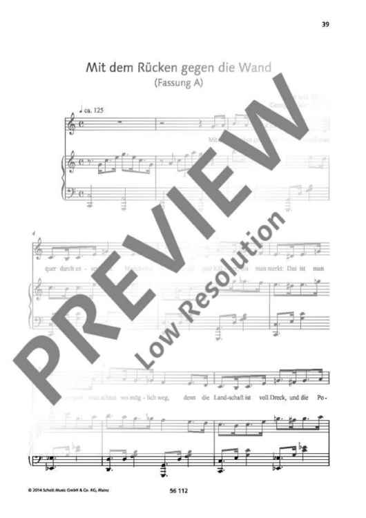 Mit dem Rücken gegen die Wand