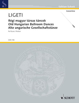 Régi magyar társas táncok - Score