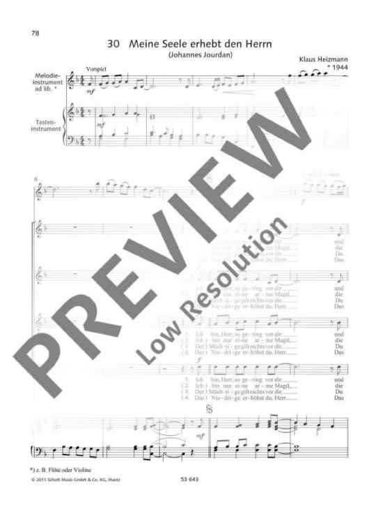 Meine Seele erhebt den Herrn