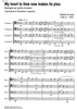 My heart to thee now makes its plea - Score