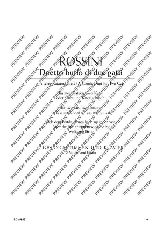 Duetto buffo di due gatti