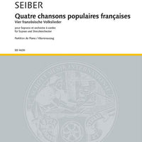 Quatre chansons populaires françaises - Piano Reduction