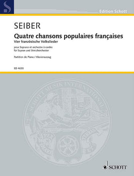Quatre chansons populaires françaises - Piano Reduction