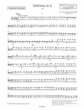 Sinfonia in A - Cello/double Bass