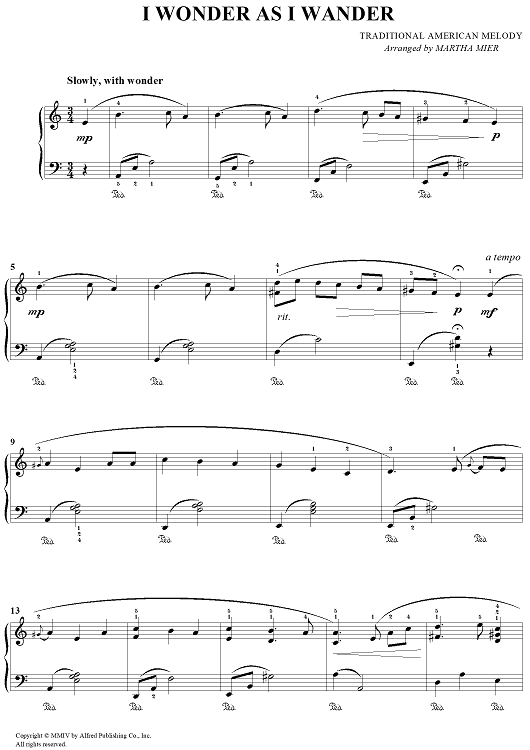 I Wonder As I Wander