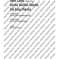 6 Easy Pieces for the First Ensemble Playing - Score and Parts
