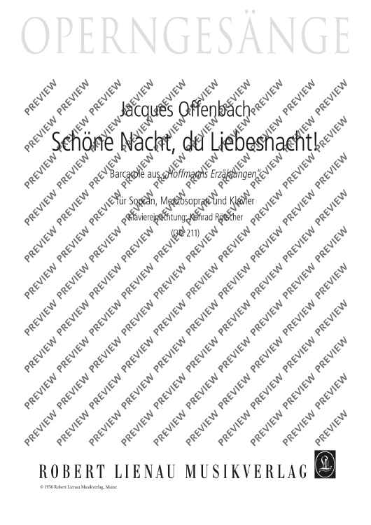 Schöne Nacht, du Liebesnacht! in D major