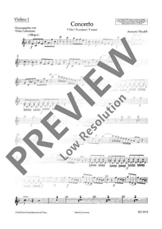 Concerto F Major - Violin 1 Rip.