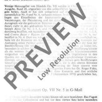 Organ Concerto No. 11 G Minor - Full Score