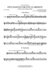 Five Dances for Five Clarinets - 1st Bb Trumpets