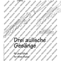 Drei aulische Gesänge