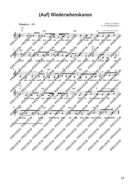 (Auf) Wiedersehens-Kanon