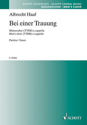 Bei einer Trauung - Choral Score