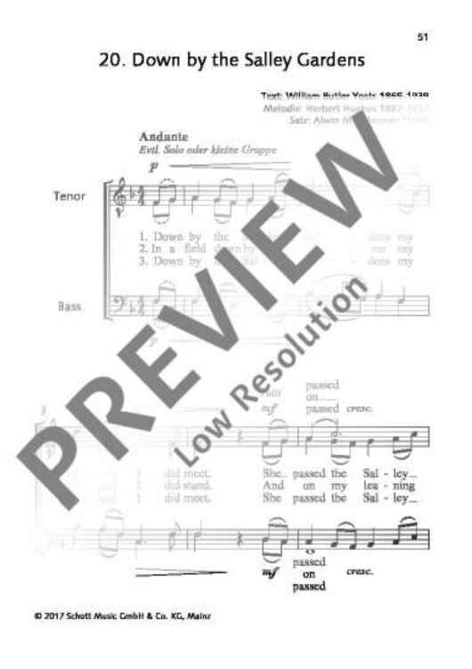 Down By the Salley Gardens