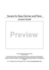 Sonata for Bass Clarinet and Piano