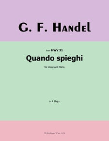 Quando spieghi - from HWV 31