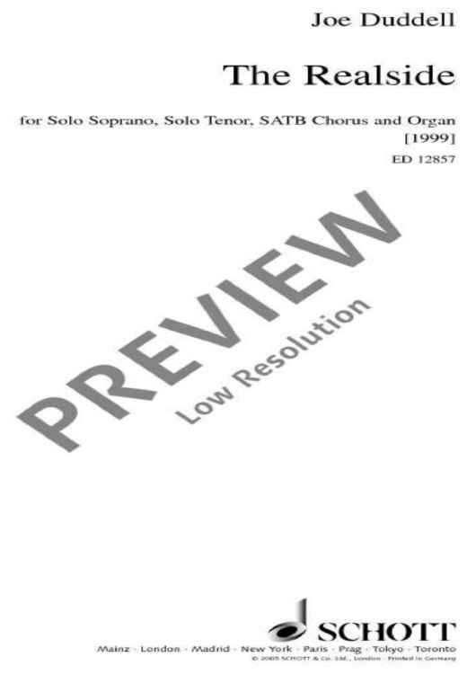 The Realside - Choral Score