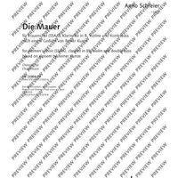 Die Mauer - Choral Score