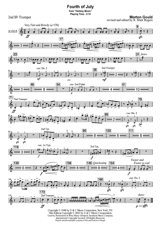 Fourth of July - Bb Trumpet 2