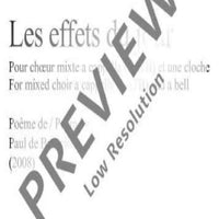 Les effets du jour - Choral Score