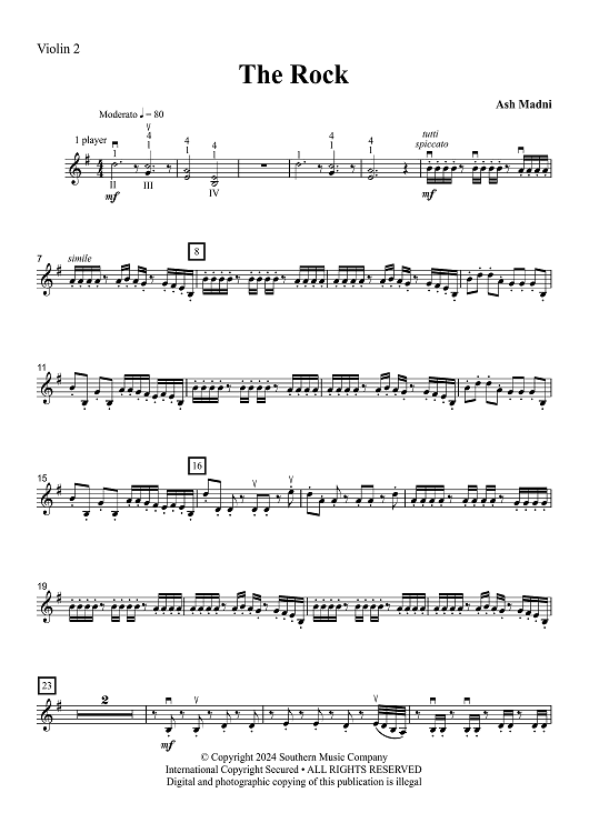 The Rock - Violin 2